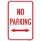 Signmission No Parking With Double Arrow, Heavy-Gauge Aluminum, 12" x 18", A-1218-24996 A-1218-24996 - alternate 1